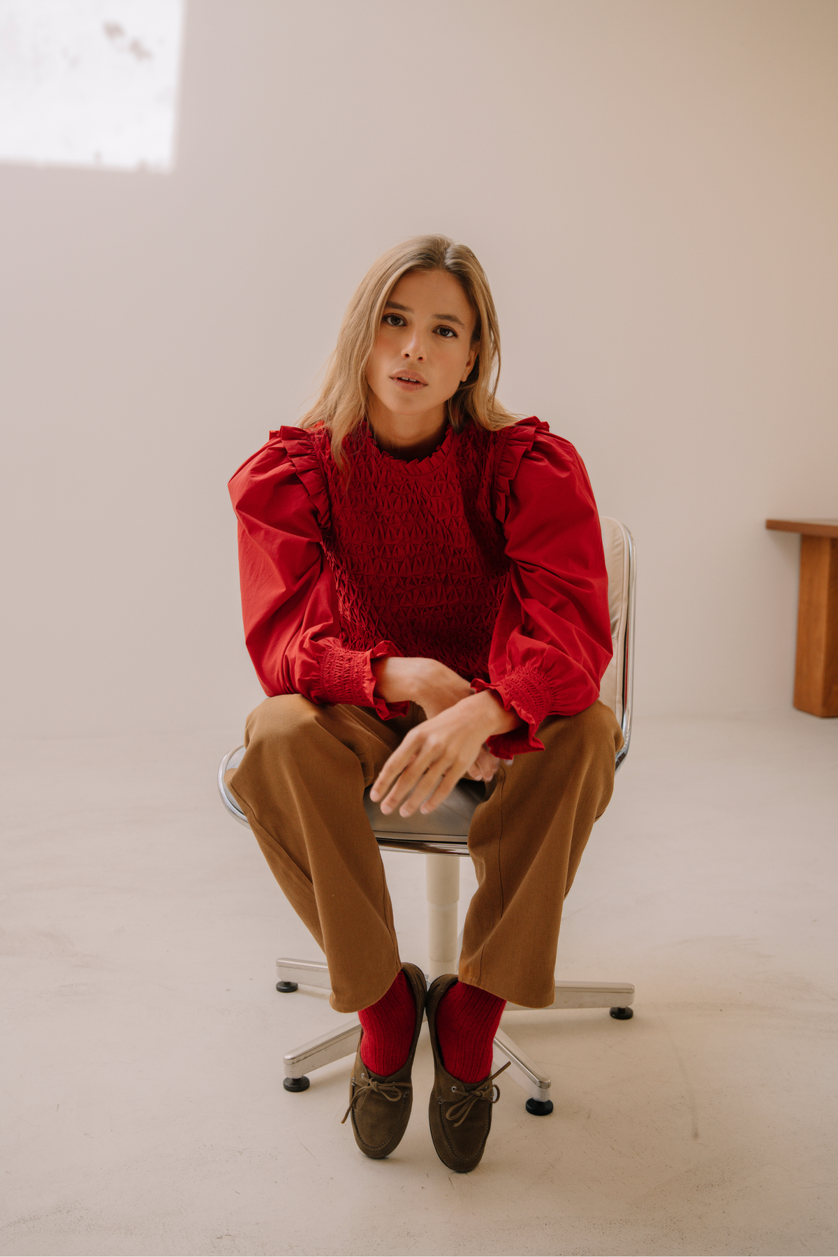 Blouse Iris rouge