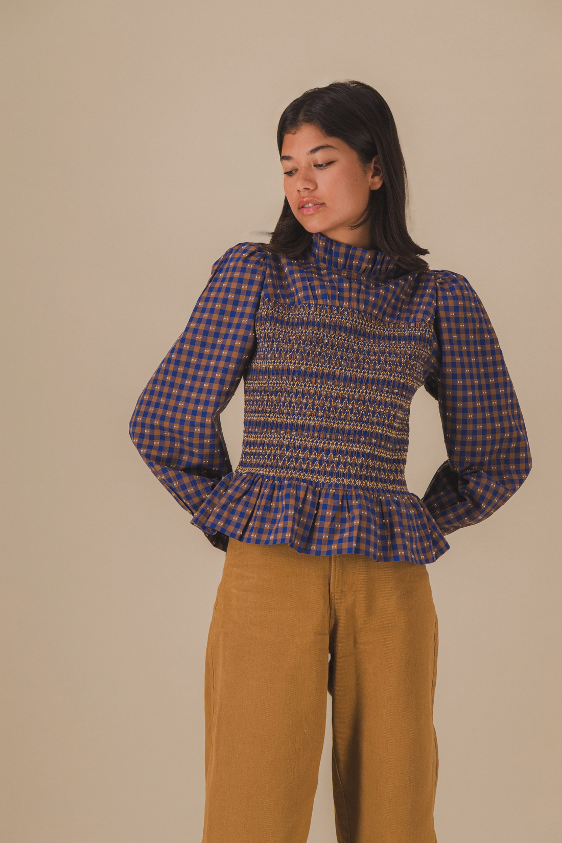 Iris gingham blouse