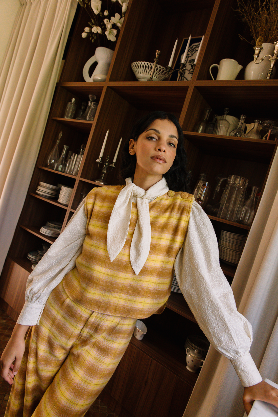 Chaleco sin mangas Gaston de tartán