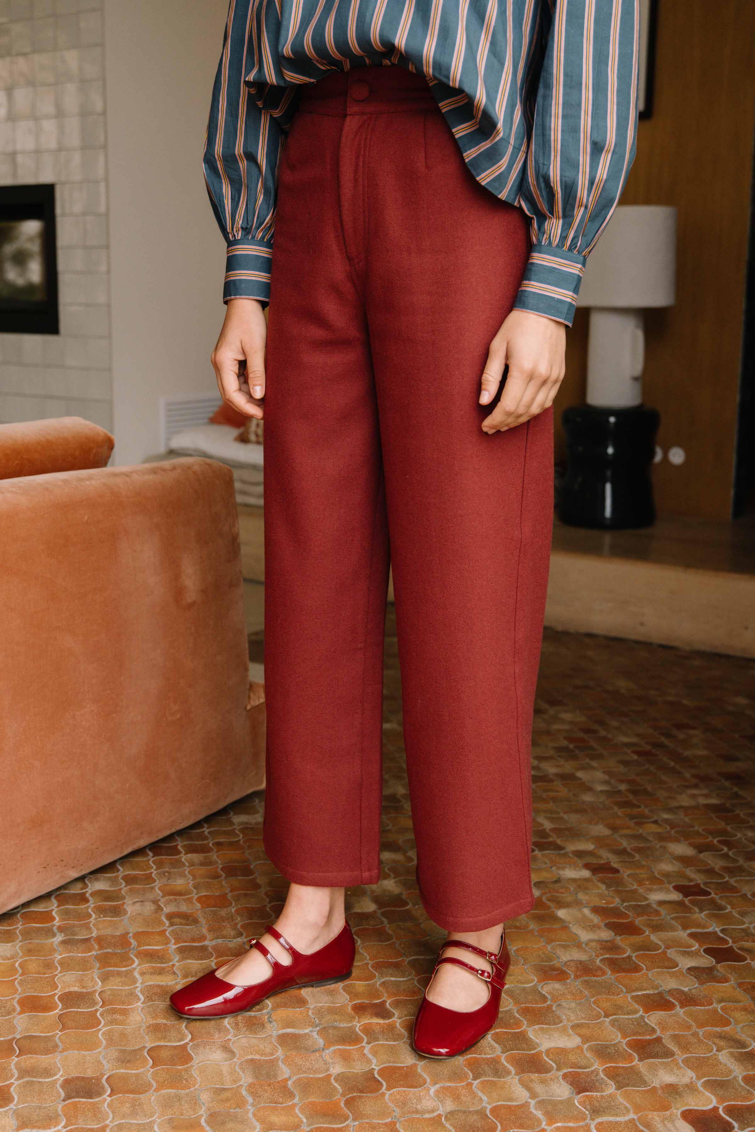 Pantalon Hortense Bordeaux