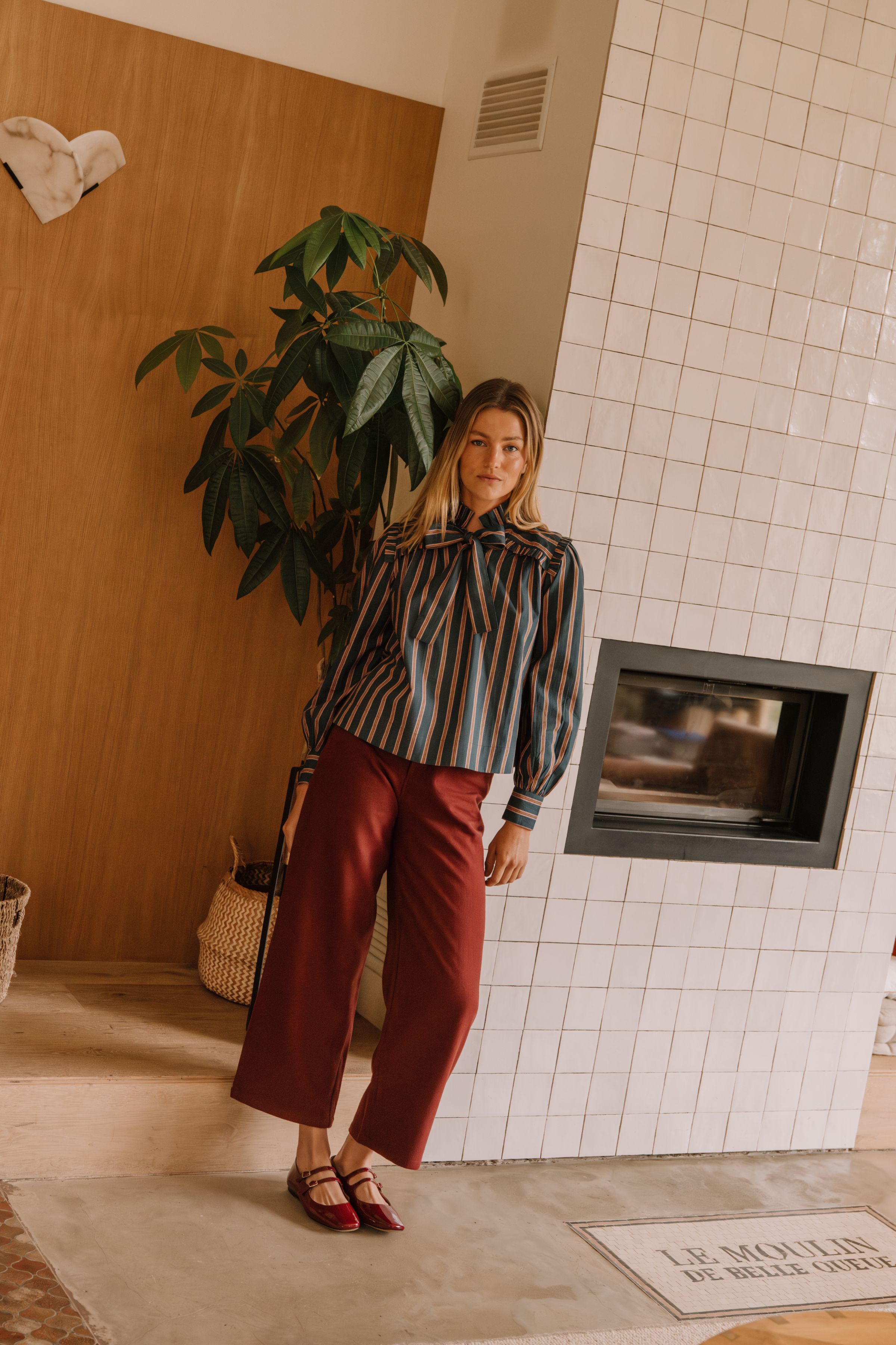 Pantalon Hortense Bordeaux