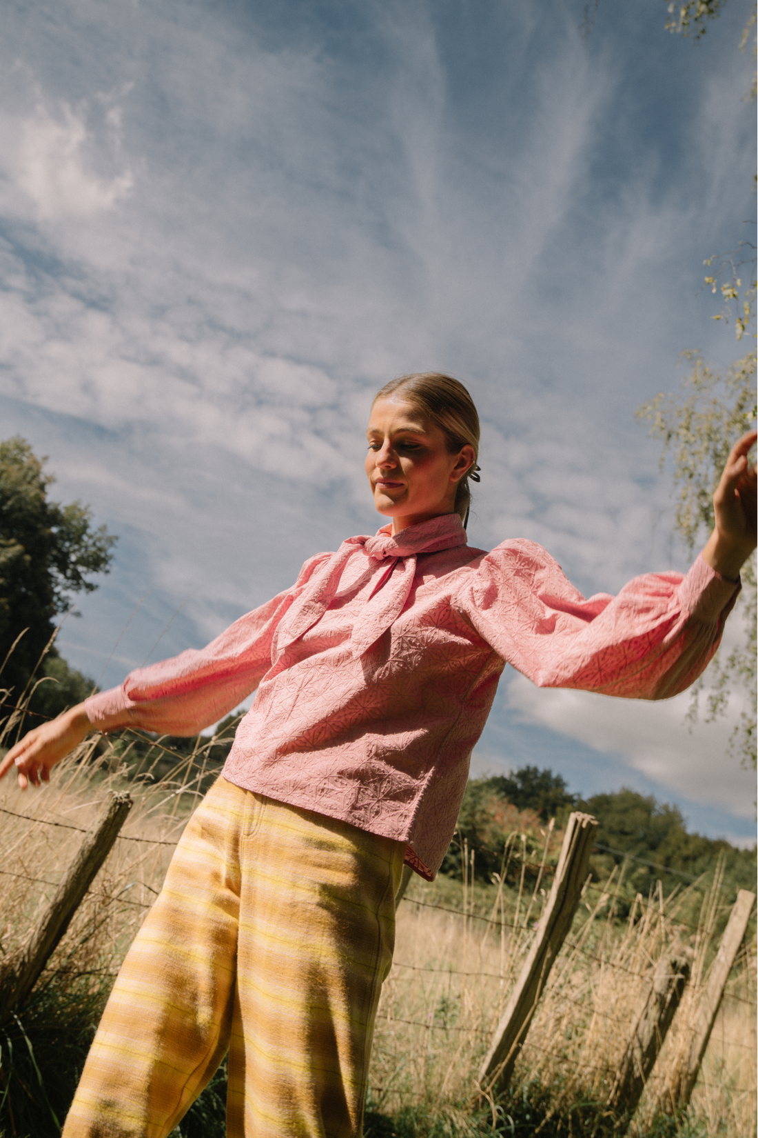 Blusa Solène rosa viejo