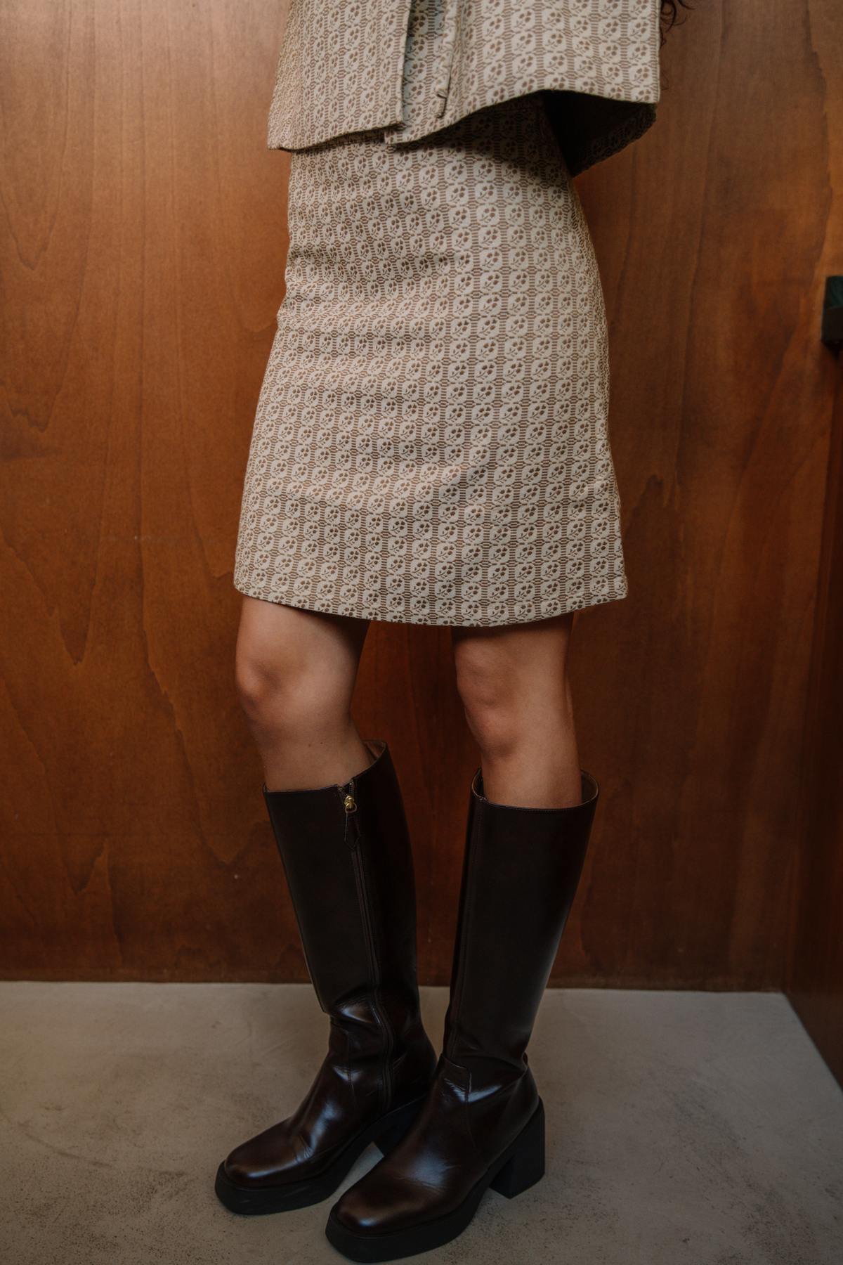 Fabiola jacquard skirt