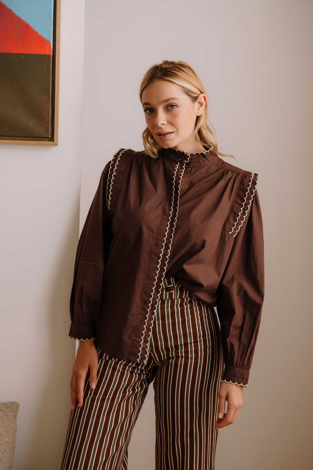 Chemise Charlotte chocolat