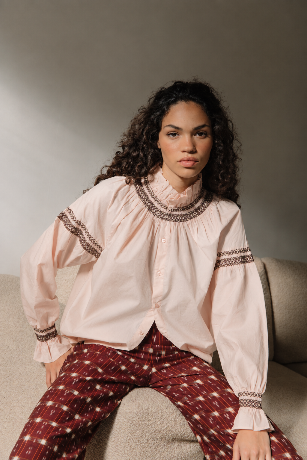 Chemise Isaure rose