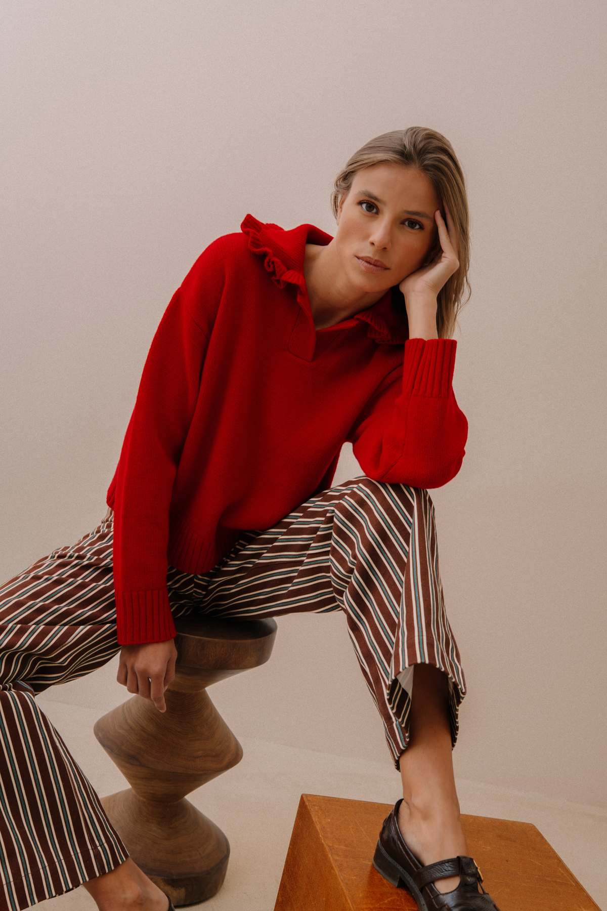 Pull Auguste rouge