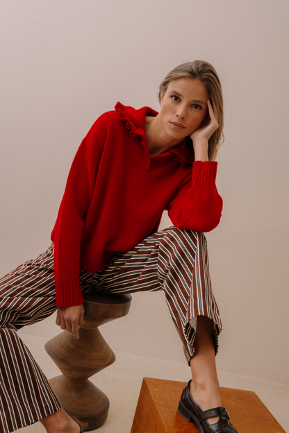 Pull Auguste rouge