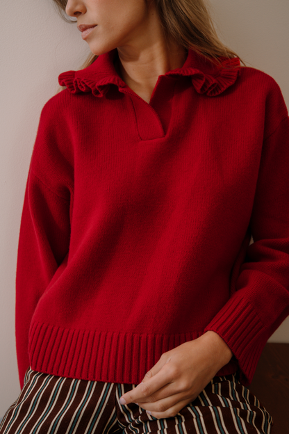 Pull Auguste rouge