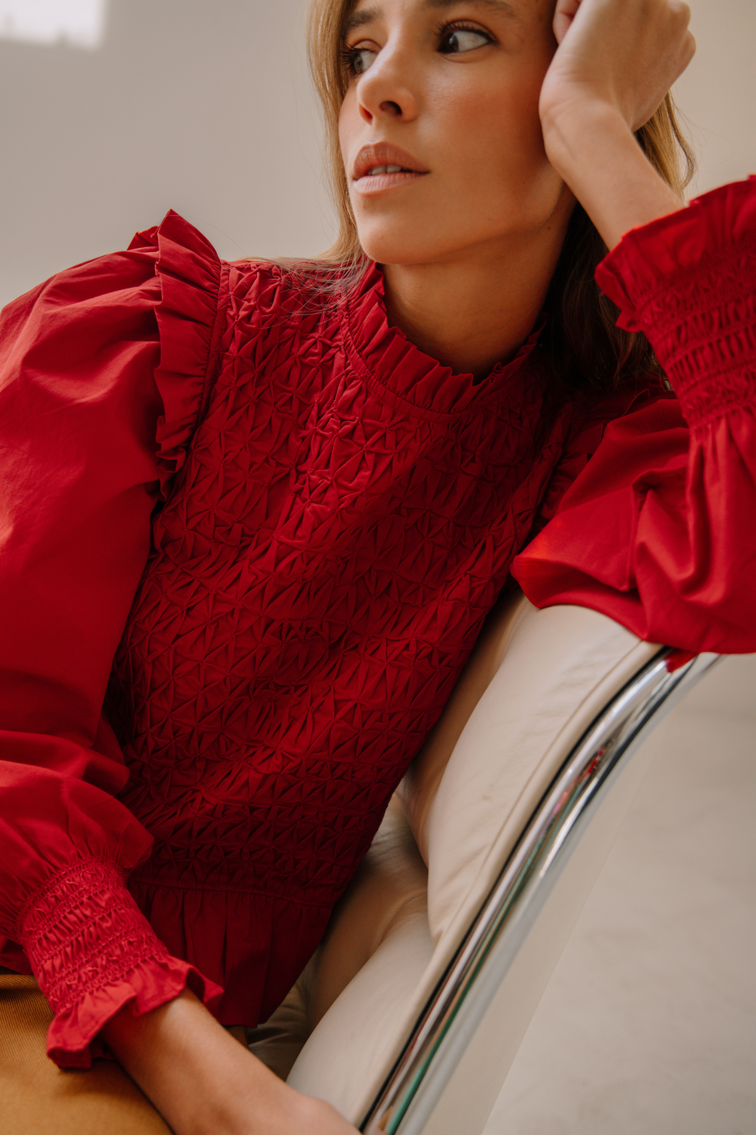 Blouse Iris rouge