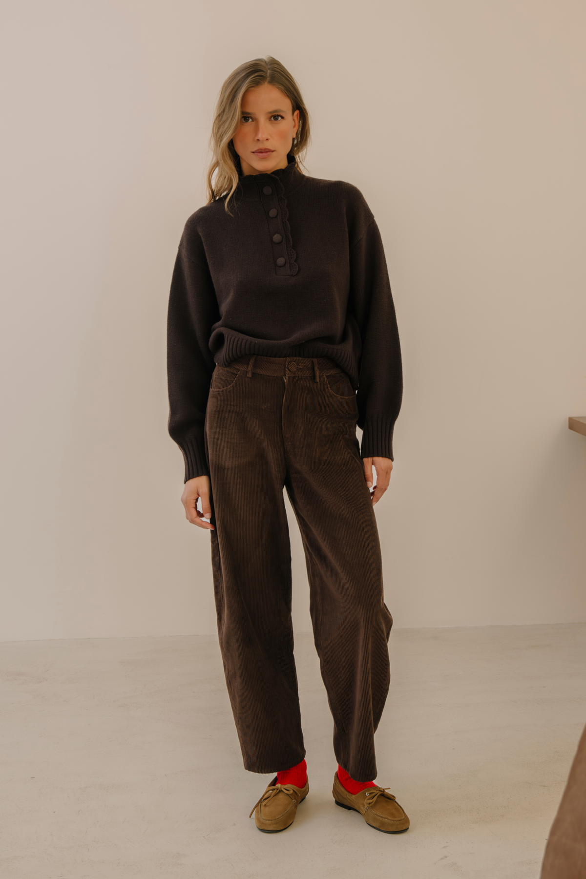 Pull Georges chocolat