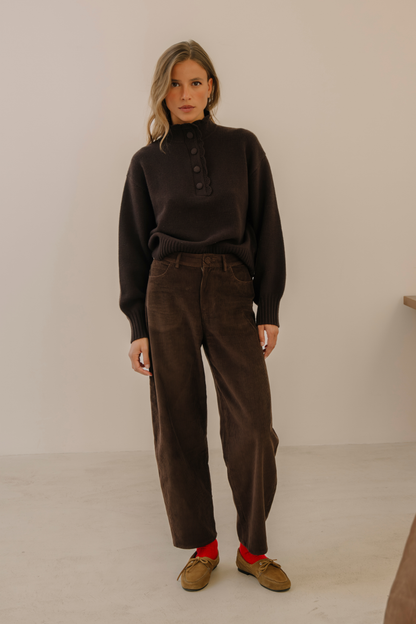 Pull Georges chocolat
