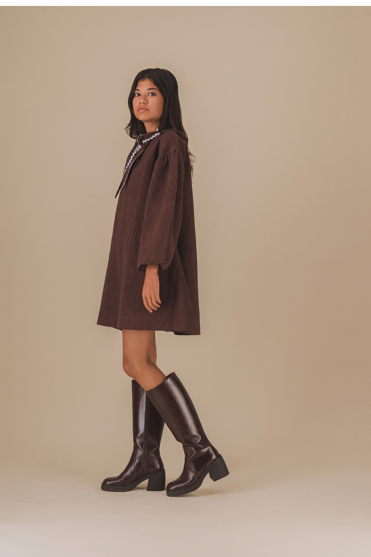Caroline Jacquard Dress