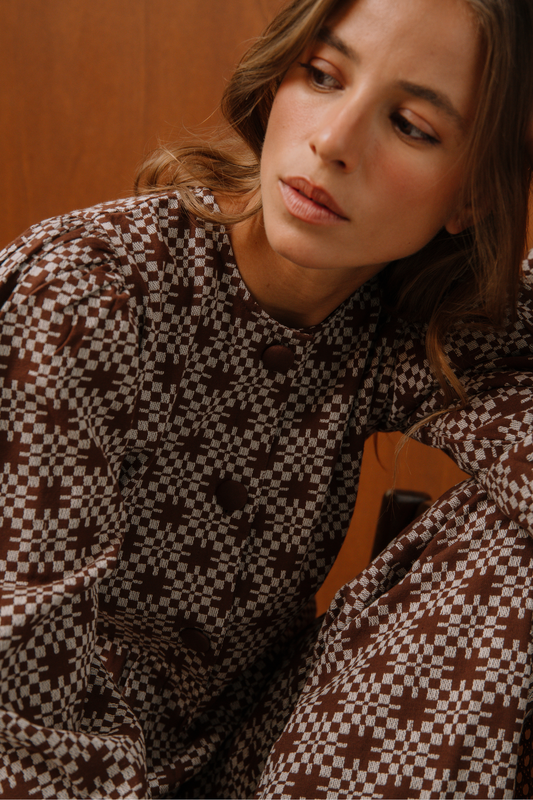 Valentine jacquard blouse