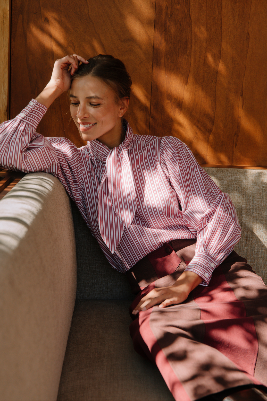 Solène Striped Blouse