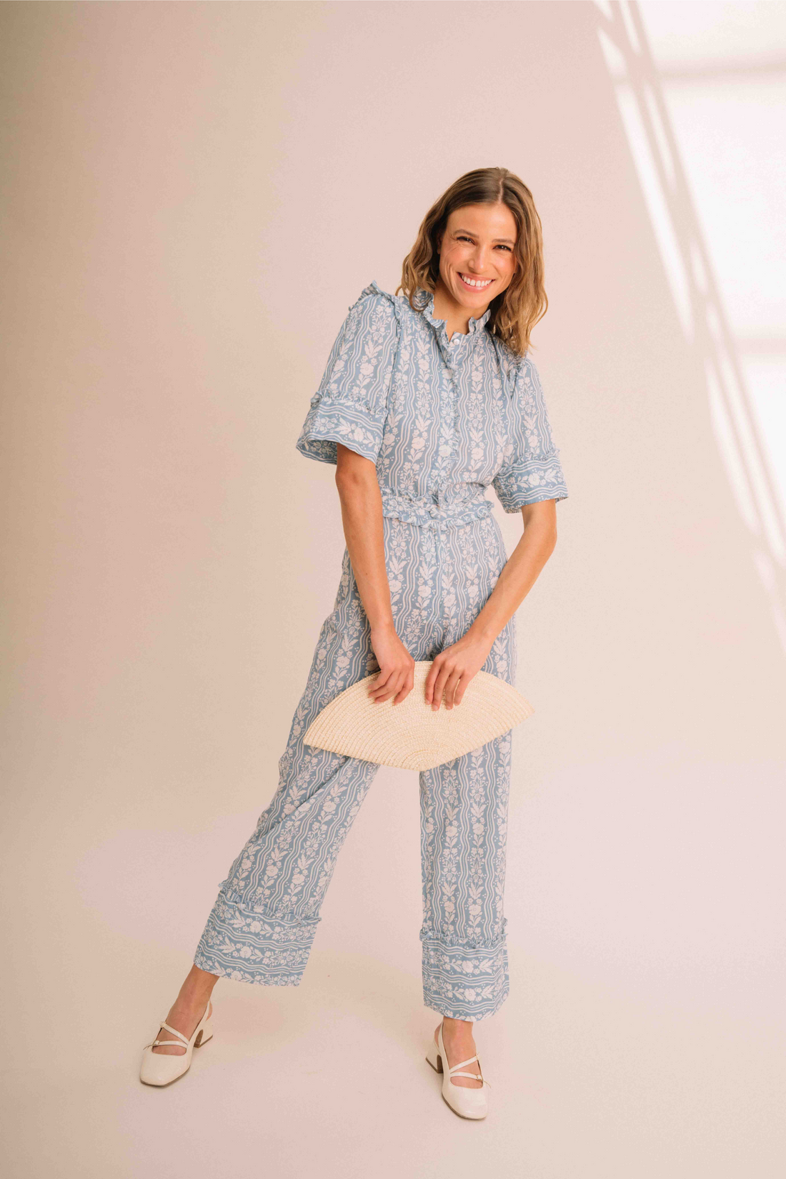 Combinaison Capucine Imprimé floral Bleu
