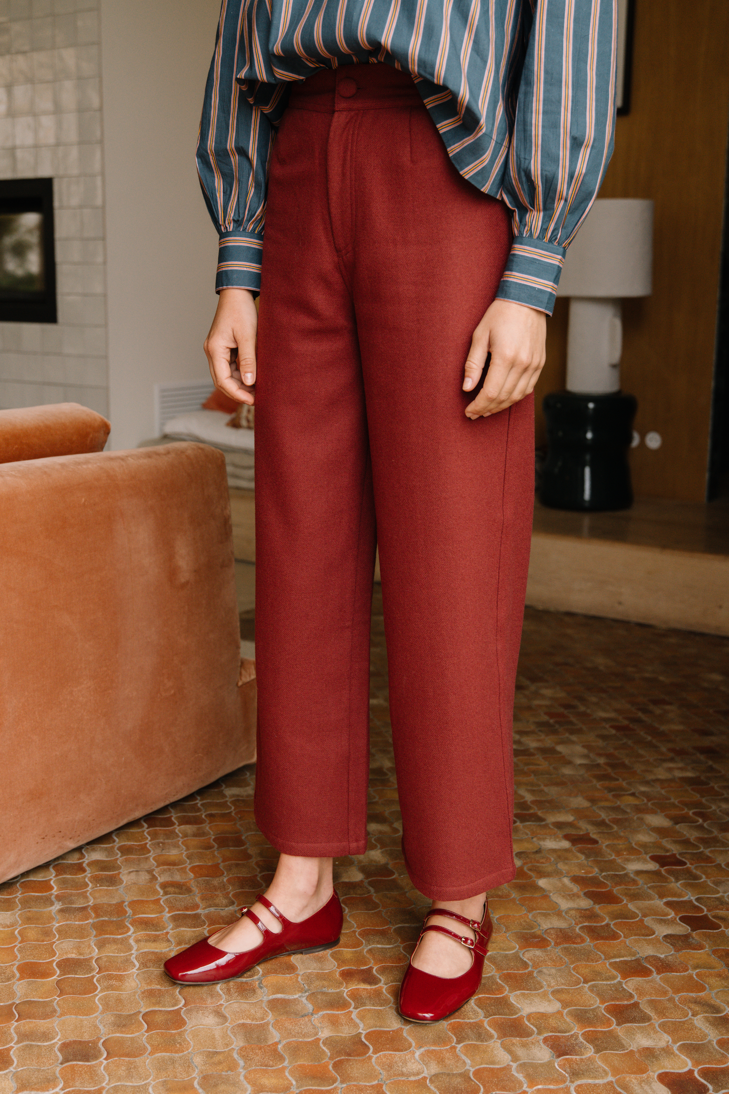 Pantalon Hortense Bordeaux
