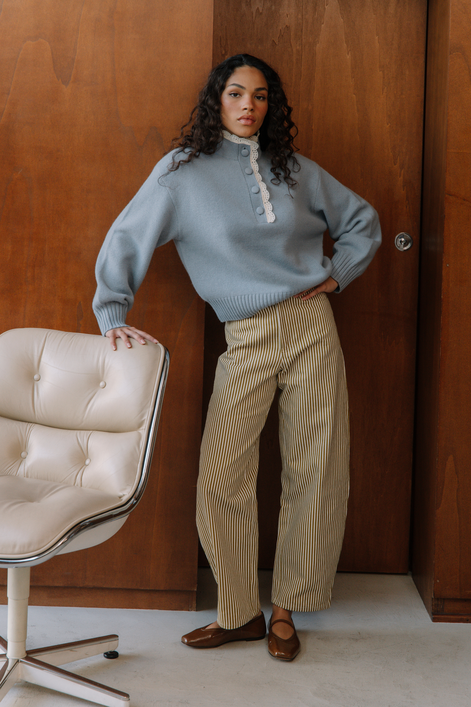 Pantalon Basile rayures