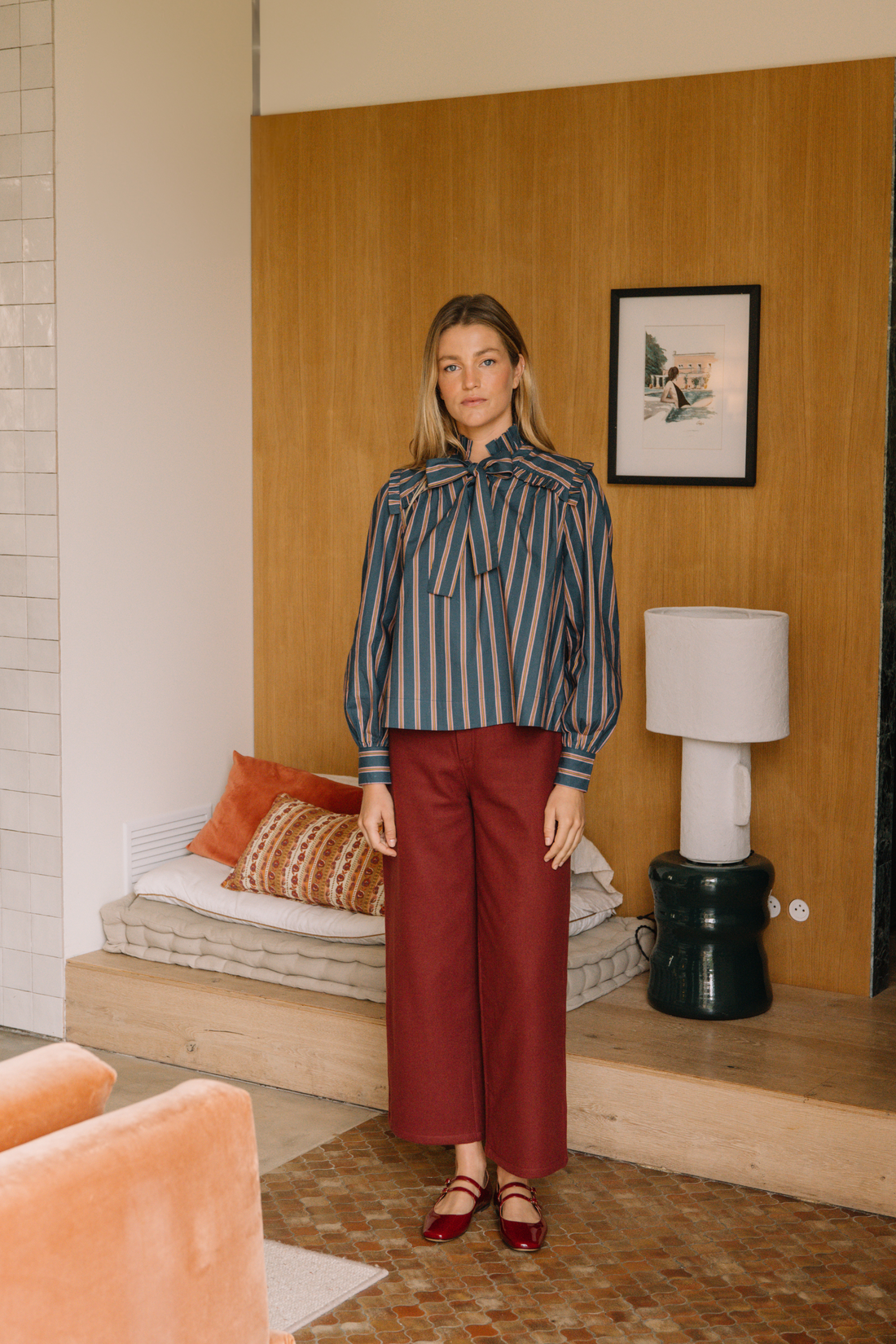 Pantalon Hortense Bordeaux