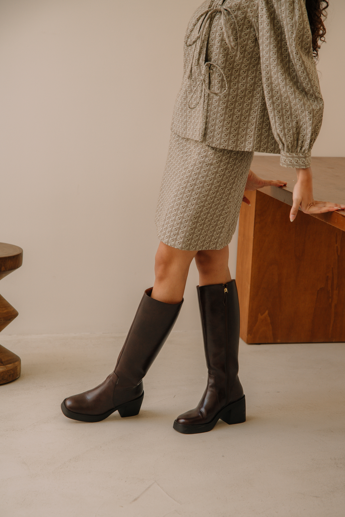 Fabiola jacquard skirt