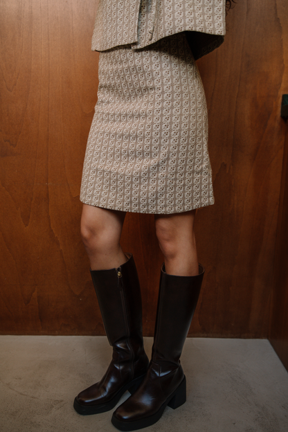 Fabiola jacquard skirt
