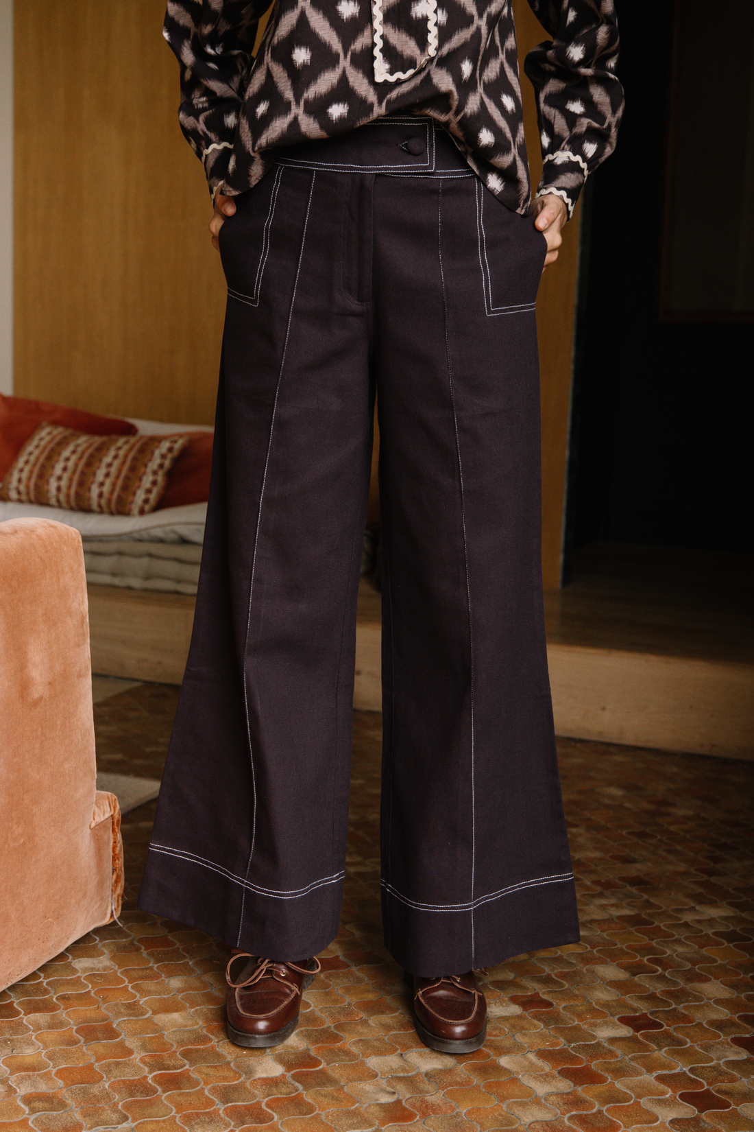Pantalon Céline Prune